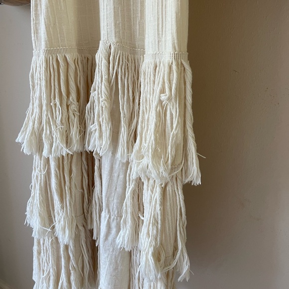 RARE Zara blogger favorite fringe boho cream dress - Picture 5 of 10